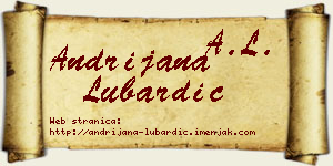 Andrijana Lubardić vizit kartica